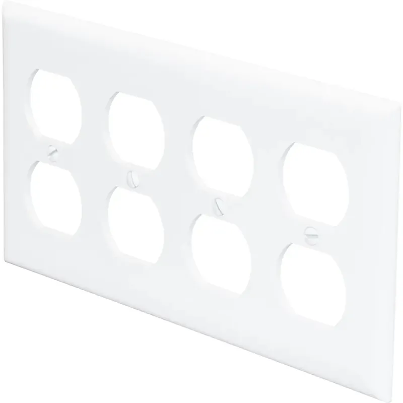 Pass & Seymour SP84W Duplex Receptacle Openings 4-Gang Replacement MPN