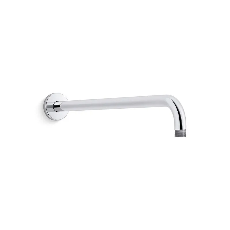 Kohler 26307-SN 19 in. Wall-Mount Single-Function Rainhead Arm and Flange