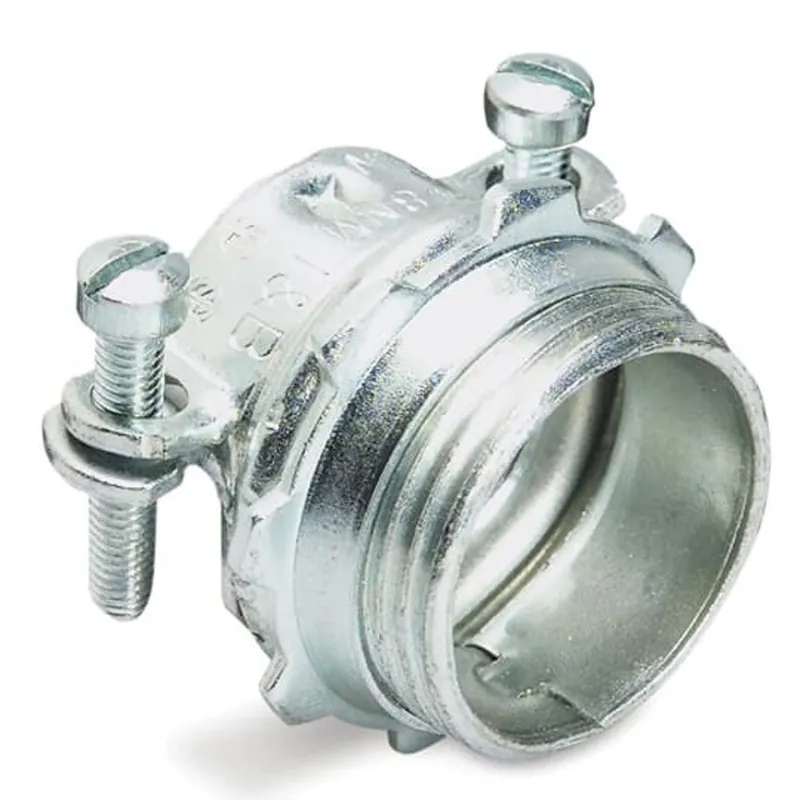 T&B IND FITTING 3303-TB Sheathed Cable Fitting, Straight, Knockout Size 3/4 Inch, Two Screw Connector
