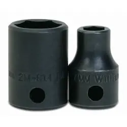 Williams Tools 2M-618 Impact Socket - 18 mm Socket, 3/8 in Drive, 6 PT