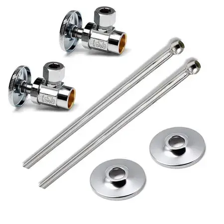 McGuire Manufacturing LF175 Sink 1/2 in x 3/8 in x 1-1/2 in Supply Kit in Chrome Plated