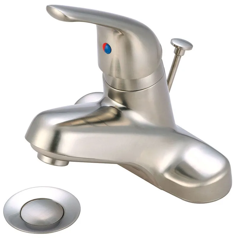 Olympia L-6162-BN Bathroom Sink Faucet 1-Handle Deck Mount