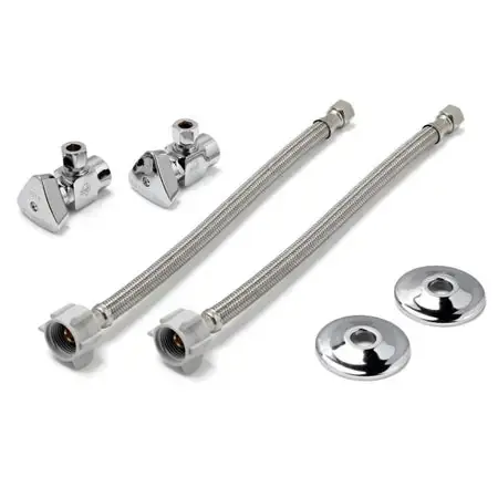 McGuire Manufacturing LFBV2165SS12 Brass and Stainless Steel IPS Ball Valve Supply Kit