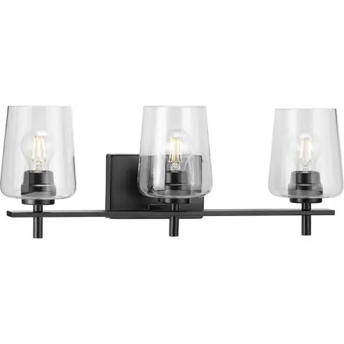 Progress Lighting P300362-31M Three Light Matte Black Bath Vanity