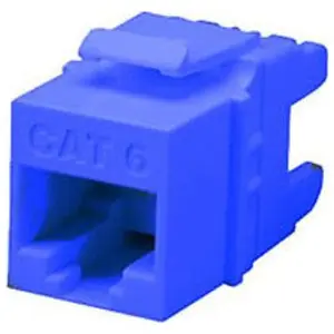 Allen Tel AT66EZ-20 Cat 6 E-Z Jack Module Blue
