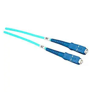 Allen Tel GBSC2-D4-02 Fiber Optic Patch Cord Multimode OM3 Duplex SC to SC Fiber 2 M
