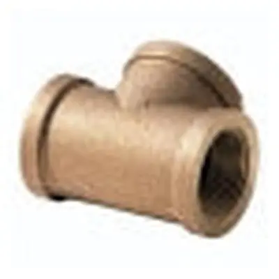 Brass Ftg XNL106-16 Straight Pipe Tee, 1 in Nominal, FNPT End Style, Replacement Part