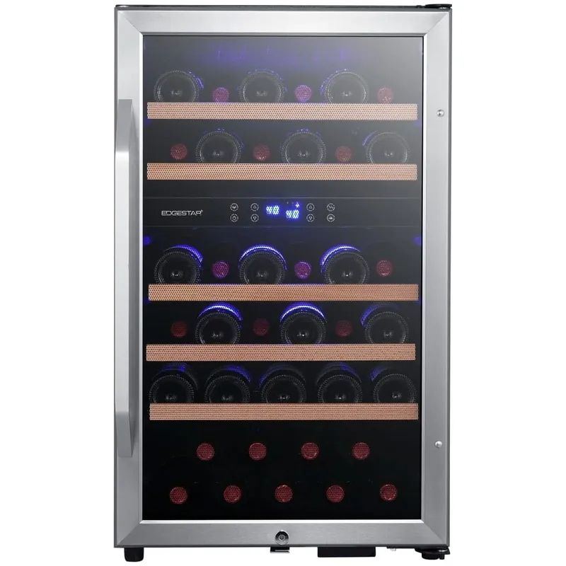 Edgestar CWF380DZ Wine Cooler Power Free Standing Black Stainless Steel