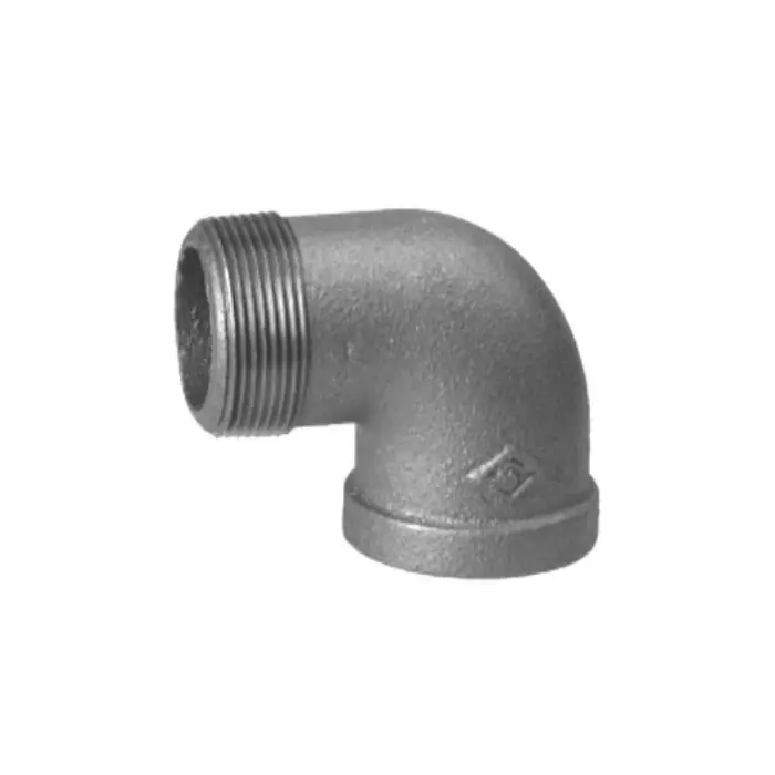 Malleable Fittings ZMGLST9006 1-1/4 in. Threaded 150# Street Galvanized Malleable Iron 90 Degree Elbow