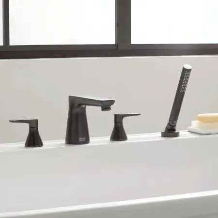 American Standard T061901.243 Aspirations 4-Hole Two-Handle Deck Mount Roman Tub Filler Faucet Trim