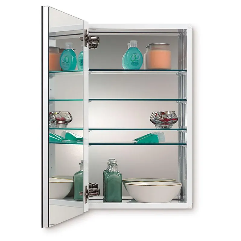 Jensen 52WH244DP Metro Deluxe 25-1/8 in. Recessed Mount Medicine Cabinet in Basic White
