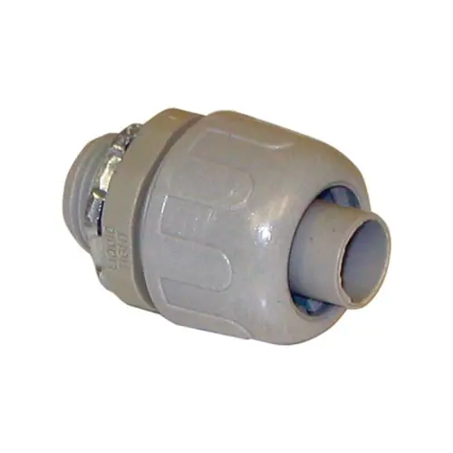 MARS Motors and Armatures 85017 Mars 3/4 inch Gray PVC Liquid-Tight Flexible Straight Non-Metallic Connector