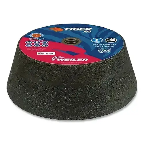 Weiler 68360 Tiger Flaring Cup Wheel 16 Grit 5 EA/BX
