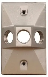TAYMAC LV130WH Lampholder Cover 1/2 in Hole