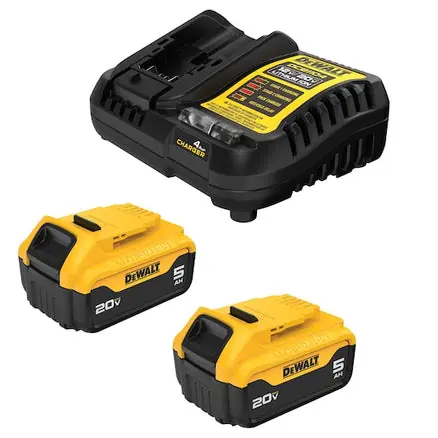 DeWalt DCB205-2C 20V MAX* Battery Kit 5Ah (2 Batteries, 1 Charger)