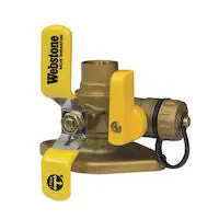Webstone Valve H-51415HV Ball Valve 1-1/4 Sweat High Velocity Isolator with Rotating Flange Multi-Function Drain