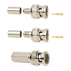 Allen Tel GBNC58-O 50 Ohm BNC Connector O Crimp RG/U 58 Compatible