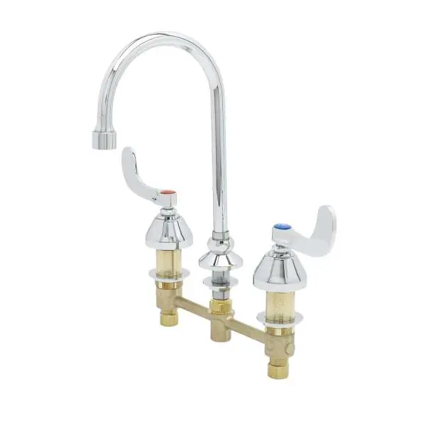 T&S Brass B-2866-05-VF05 Two Handle Widespread Bathroom Sink Faucet