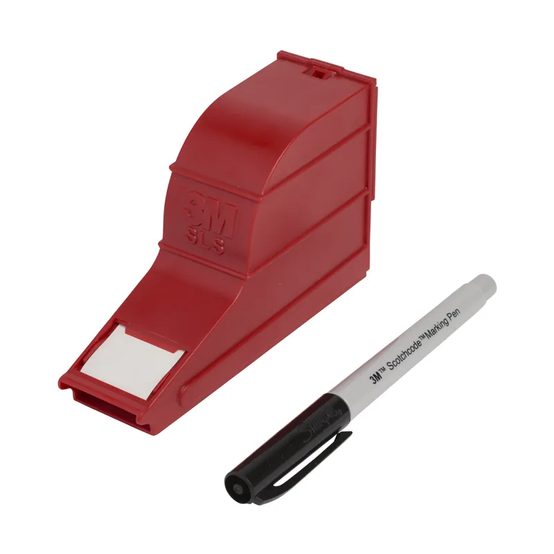 3M SLS ScotchCode Write-On Dispenser with Wire Marker Label Tape and SMP Pen