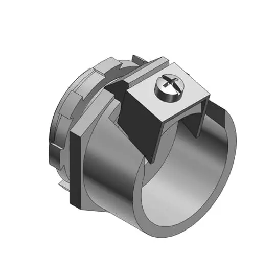 T&B IND FITTING 302-TB Metal-Clad and Armored Cable Fitting Straight Trade Size 1/8 Inch Knockout Size 1/2 Inch