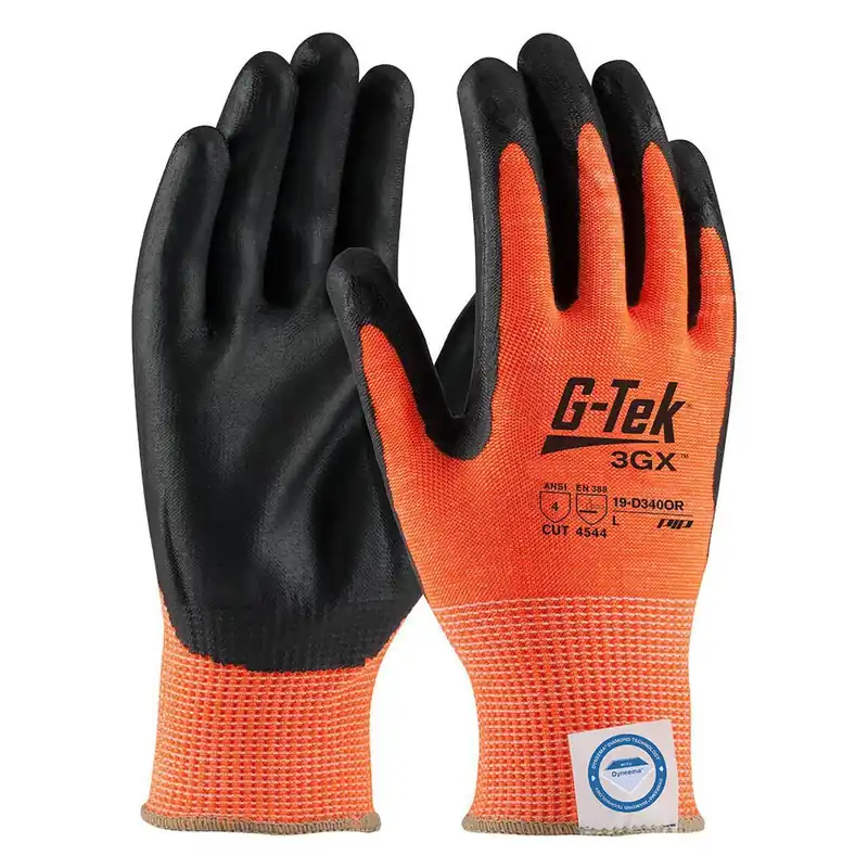 G-Tek 19-D340OR/M ECO Series Nitrile Coated Foam Grip Medium Hi-Vis Orange Replacement MPN