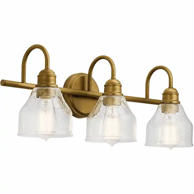 Kichler 45973NBR NABR 3 75W MED INCAND BATH LGHT