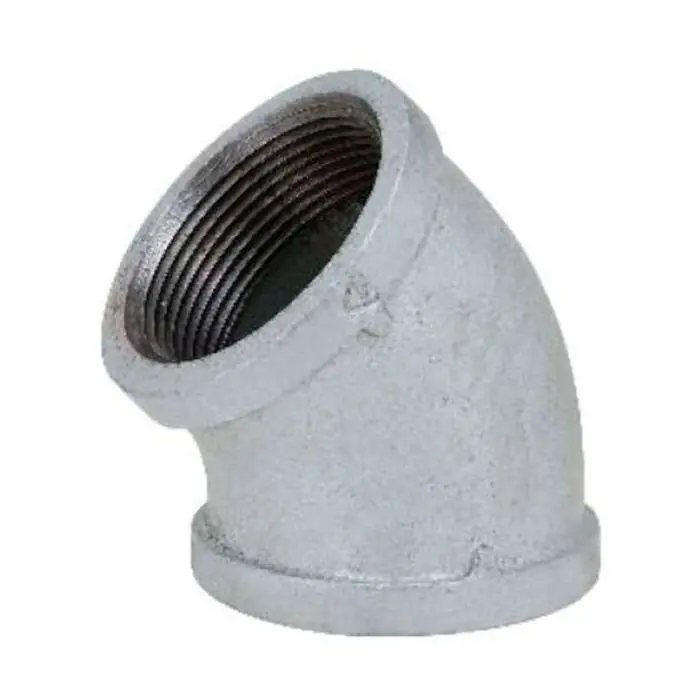 Malleable Fittings ZMGL4507 Galvanized Malleable Iron 45 Elbow