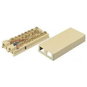 Allen Tel AT444 Surface Mount Modular Duplex Jack-Screw Terminal 6-Position 4-Conductor