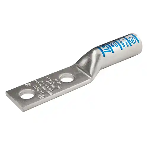 Ilsco CLND-2-516-34 SureCrimp Copper Compression Lug 35,000 Volt 2 Holes 5/16in Bolt Size
