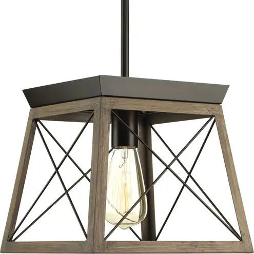 Progress Lighting P500041-020 The Briarwood Collection 1-Light Mini-Pendant