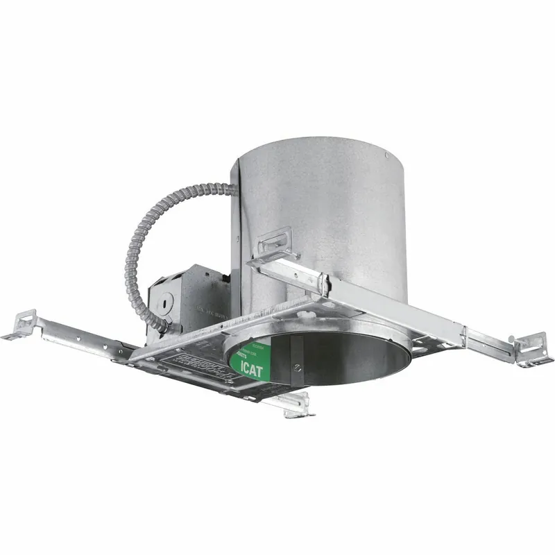 Progress Lighting P87-AT Unit Can Be Installed In Ceilings From 1/2 In To 1-1/2 In Thick Heavy Duty Mounting Frame Full Reflector Design UL & CUL Listed For Damp Locations