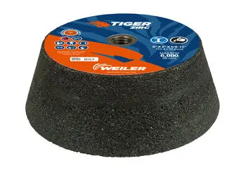 Weiler 68364 Tiger Flaring Cup Wheel 6 in 5 EA/BX