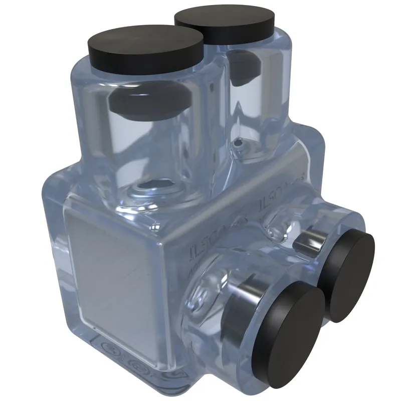 Ilsco ECTD-2-3/0 CLEAR INS MECH T 3