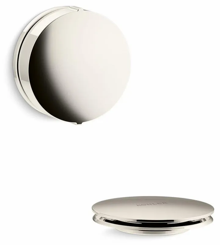 Kohler T37392-SN PureFlo Cable Bath Drain Trim with Contemporary Rotary Turn Handle