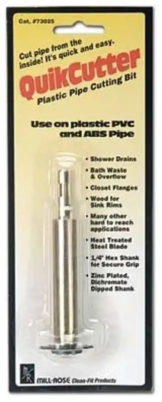 Mill Rose 73025 QuikCutter Plastic Pipe Cutting Bit