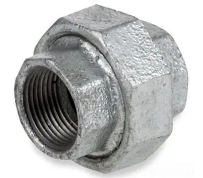 Malleable Fittings ZMGUN06 Female Class 150 Galvanized Malleable Iron Union