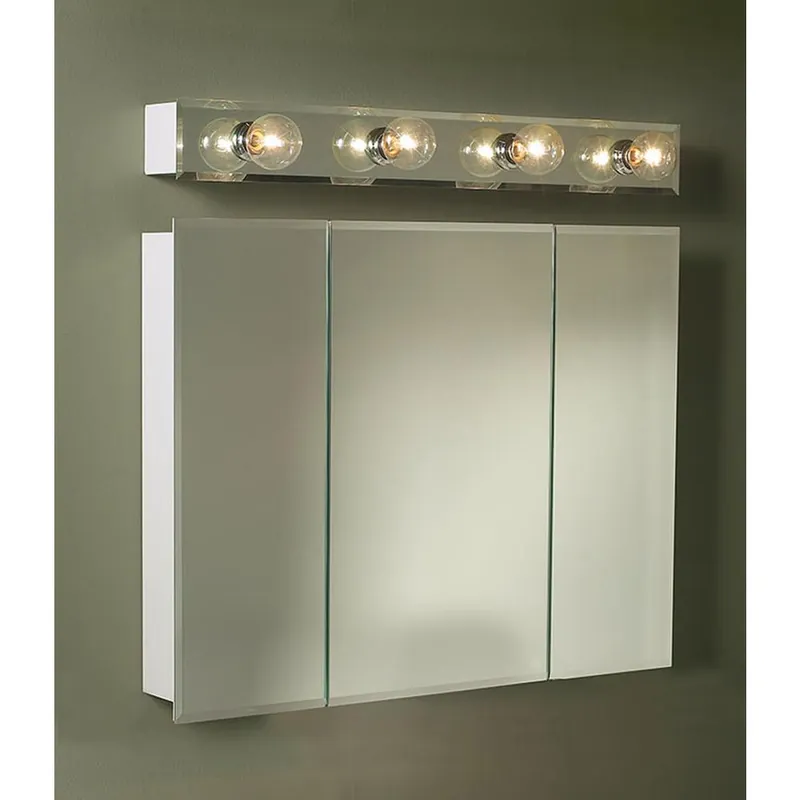 Jensen 255236 Horizon Beveled Mirror Medicine Cabinet in Black
