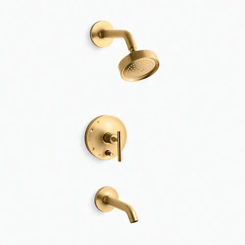 KOHLER T14420-4-2MB Purist One Handle Single Function Bathtub & Shower Faucet