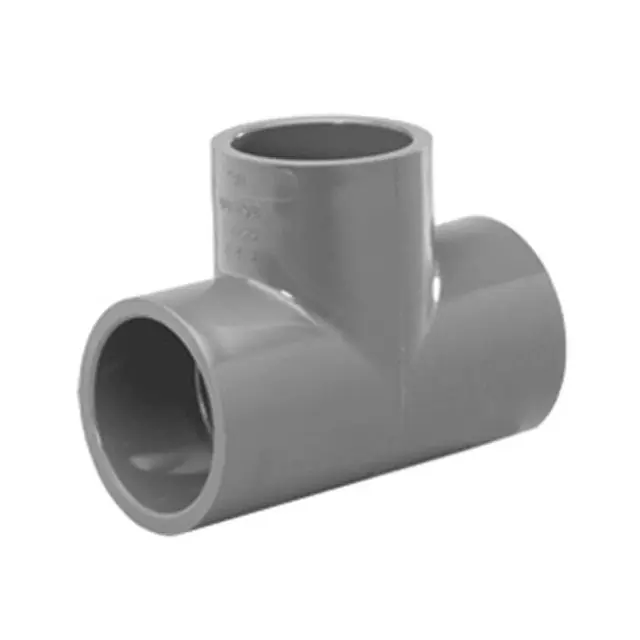 Charlotte 801-012 PVC (Schedule 80) 8400 Series Tee, S x S x S, 1-1/4