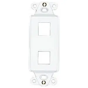 Allen Tel AT62-15 Designer Series 2-Port Faceplate Insert White