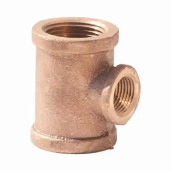 Brass Ftg XNL106-121208 Pipe Reducer Tee 3/4 x 3/4 x 1/2 in