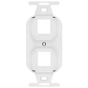 Allen Tel AT106H-15 Versatap Single Gang Duplex Cabinet White