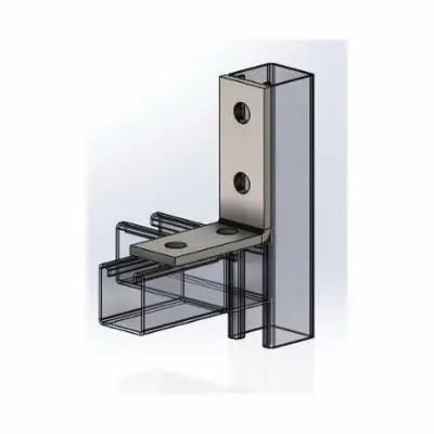 EMPIRE INDUSTRIES 9030CAZ 4-Hole Corner Angle Zinc 3-1/2 x 4-1/8