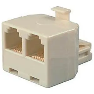 Allen Tel AT202-4 T Adapter-4-Conductor Plug/Two (2) 4-Conductor Jacks