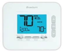 Braeburn 2030 Economy Series 7 Day 5-2 Day or Non-Programmable for Single Stage Conventional or Heat Pump