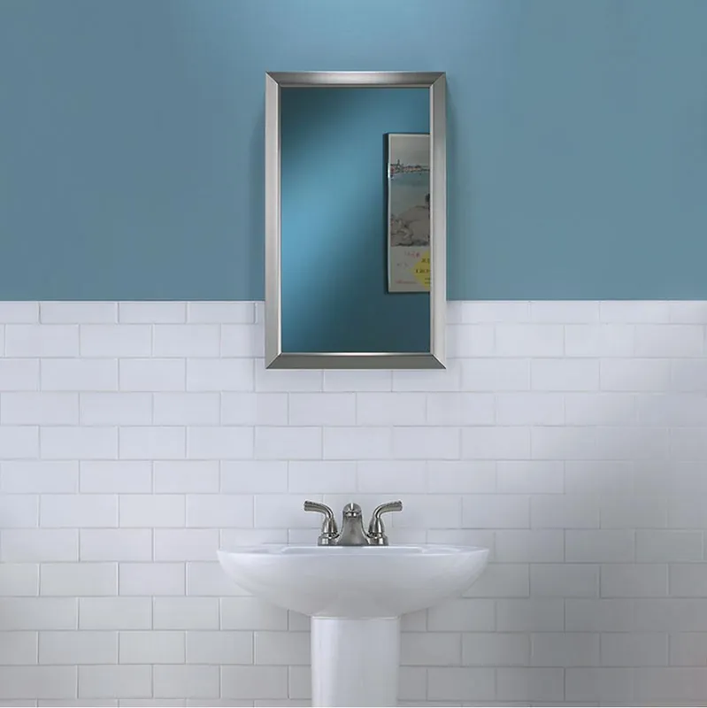 Jensen 625N244SNC Hampton 25-1/2 in. Recessed Mount Medicine Cabinet in Satin Nickel