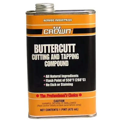 Crown 5040 Buttercut Cutting/Tapping Compound 1 pt Pour Can