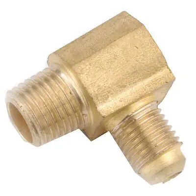 Holyoke Fittings 49-66 Brass 90 Degree Elbow 3/8 x 3/8 Flare x MPT