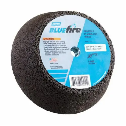 Norton 66253344371 BlueFire 4NV Type 11 Non-Reinf Portable Snagging Wheel