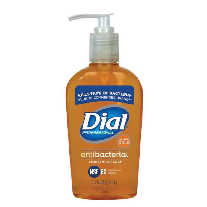 Dial 84014CT Dial Professional Gold Antimicrobial Liquid Hand Soap 7.5 oz Pump